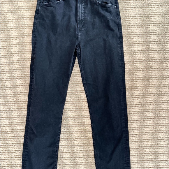 MOTHER high waisted Rider ankle jean - Not Guilty (distressed black) - sz 29 - Picture 7 of 12